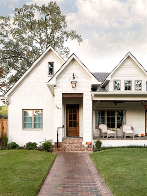 white brick house ideas